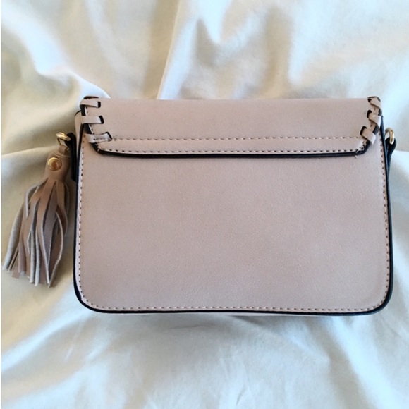 New! Blush Whipstitched Vegan Leather Crossbody - Picture 2 of 4