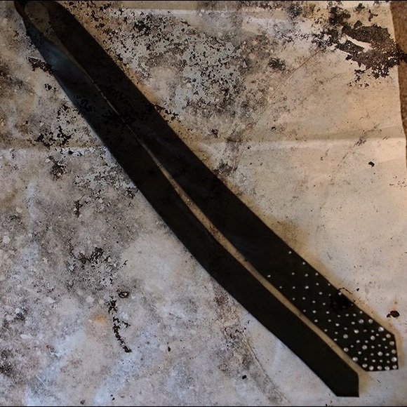 Studded Skinny Neck Tie - Picture 3 of 4