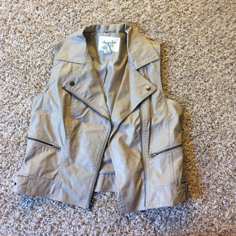 American Rag leather vest!