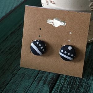 Fabric Wrapped Earrings