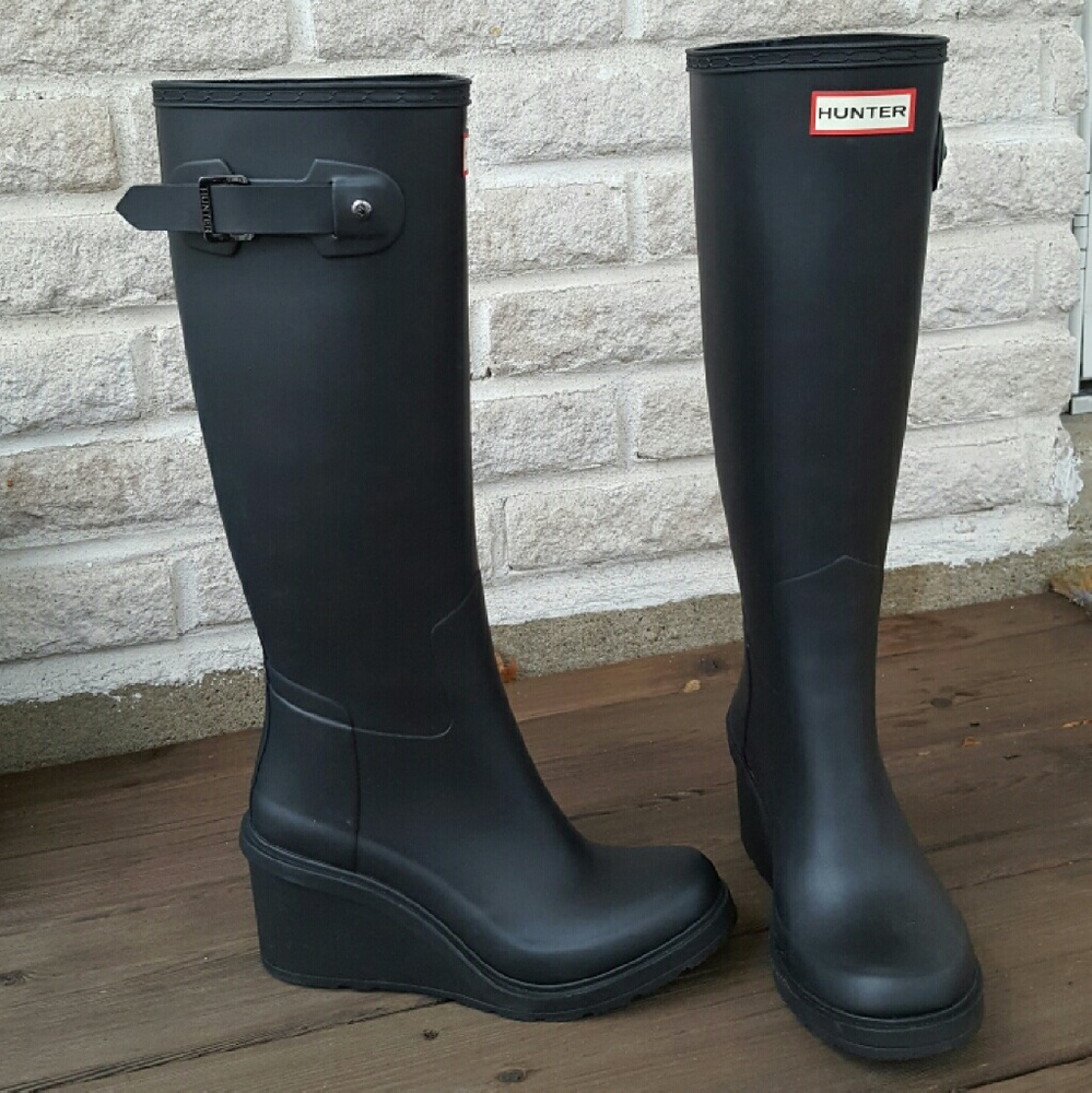 NEW Hunter refined wedge boot