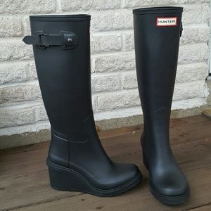 NEW Hunter refined wedge boot