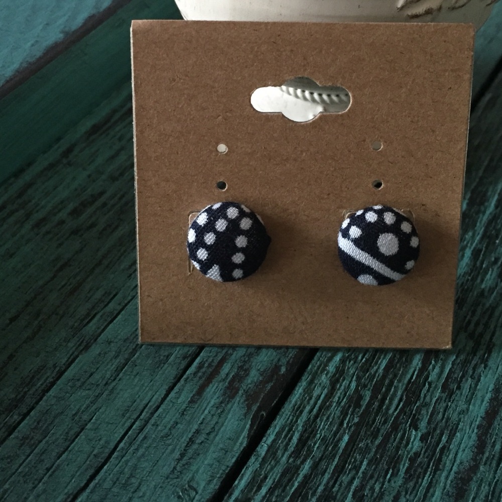 Fabric Wrapped Earrings