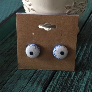 Fabric Wrapped Earrings