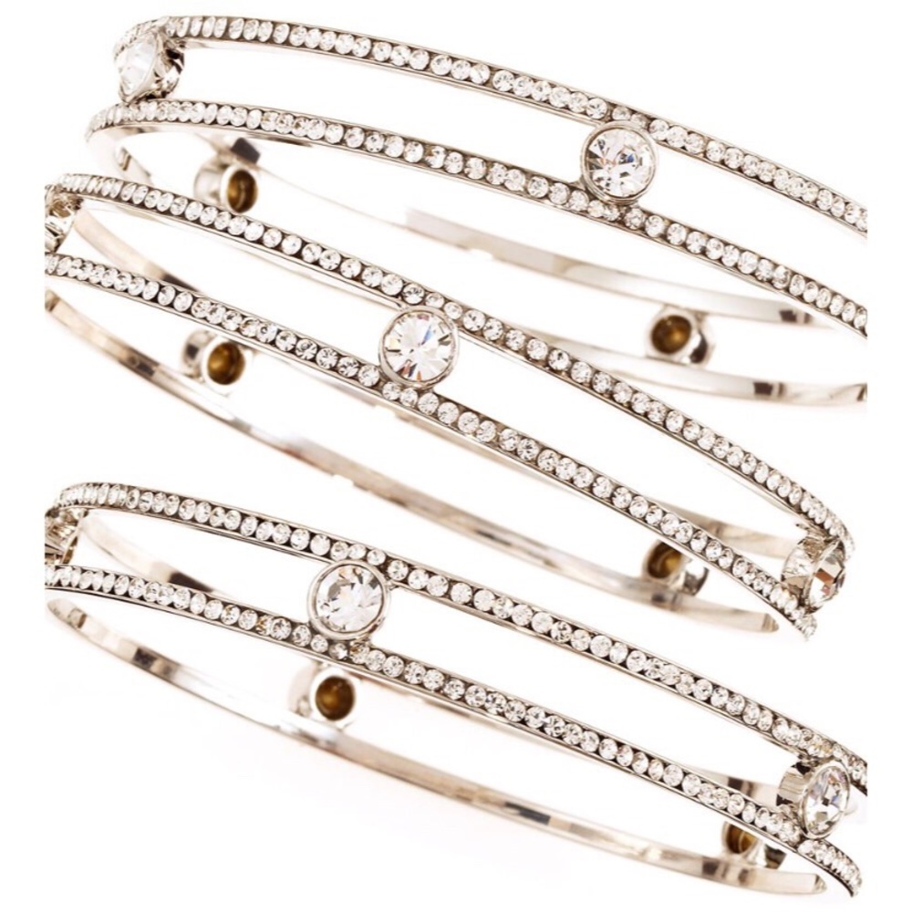 Trio of Pave Bracelets by ABS Allen Schwartz NWT