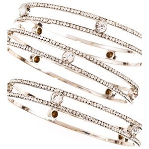 Trio of Pave Bracelets by ABS Allen Schwartz NWT