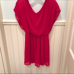 Chiffon red dress