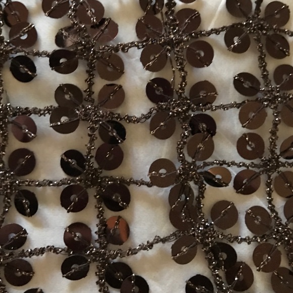 Brown Sequin Scarf - Picture 3 of 3