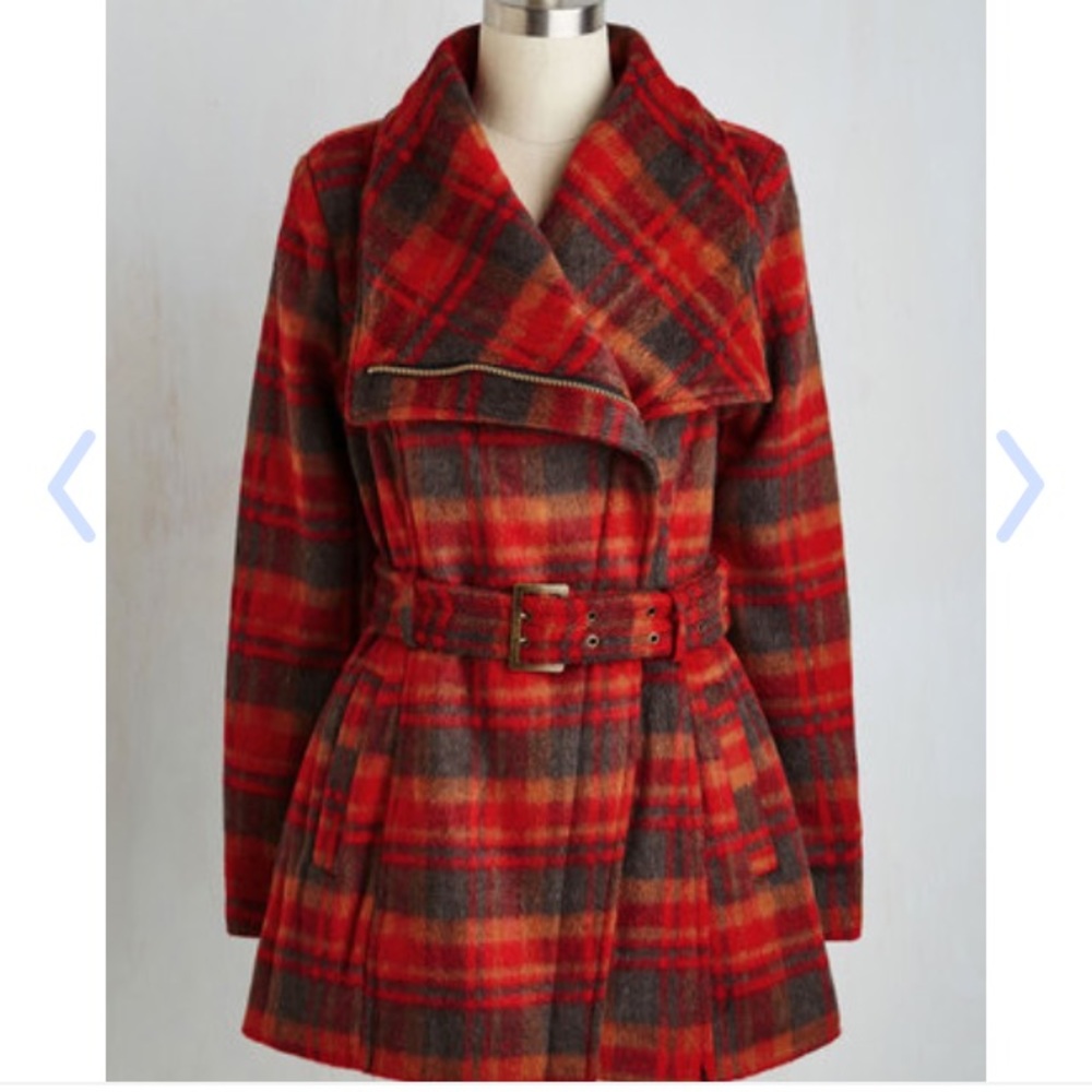 Mod Cloth "Spice to Meet you Coat" XL