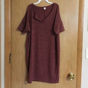 Burnt sienna colored polyester GAP Dress