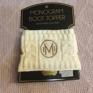 "M" monogram Boot toppers