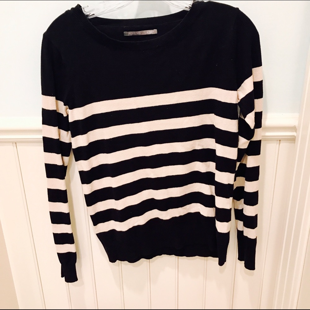 Black and Tan striped sweater