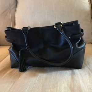 Black Leather Ann Taylor purse