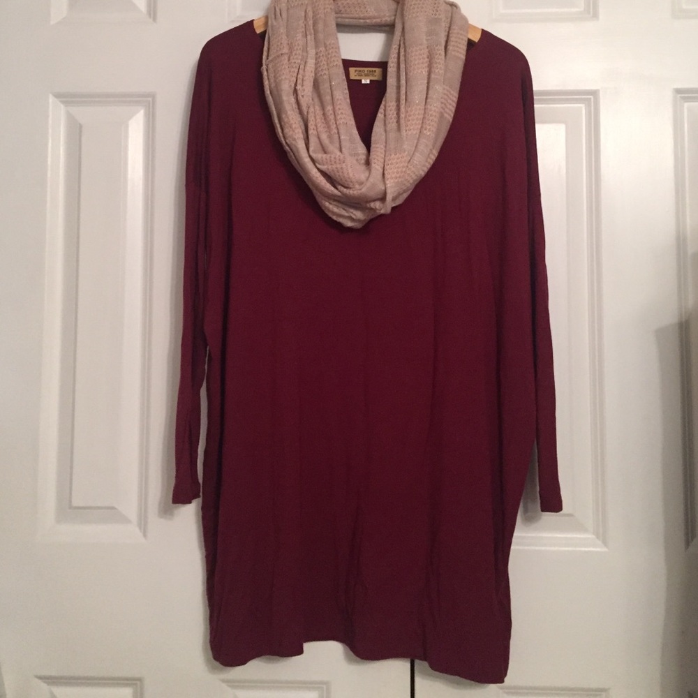 Ling sleeved piko dress/tunic