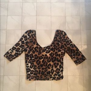 Cheetah Print Crop Top