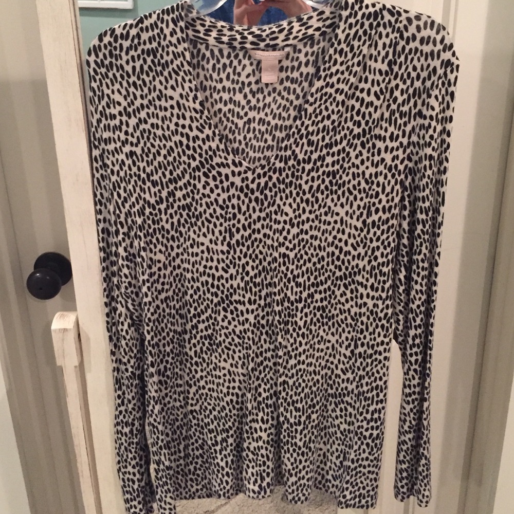 Animal print Banana republic long sleeve
