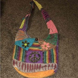Cross body hippie bag