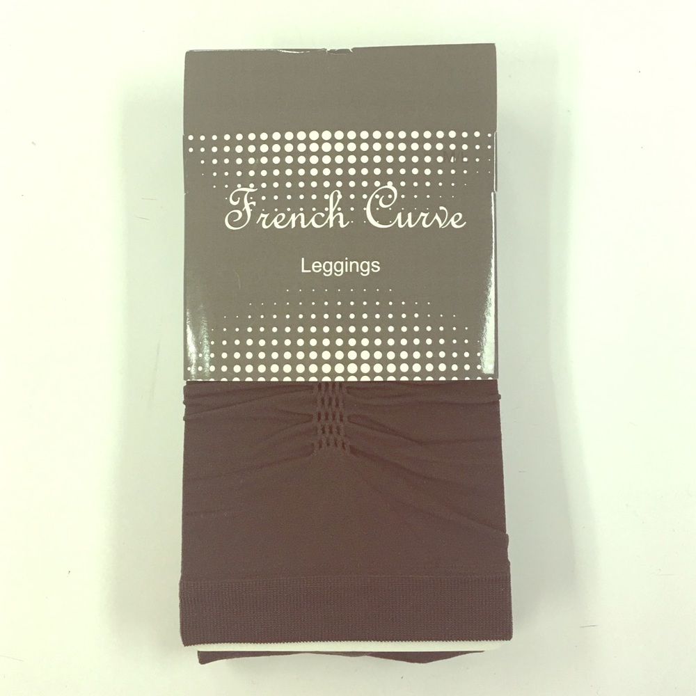 Brown ruched leggings