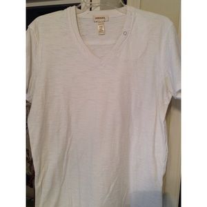 Diesel Men's White Short Sleeve Shirt