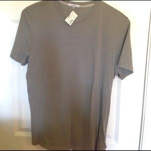 James Perse Men's Gray Short Sleeve Shirt