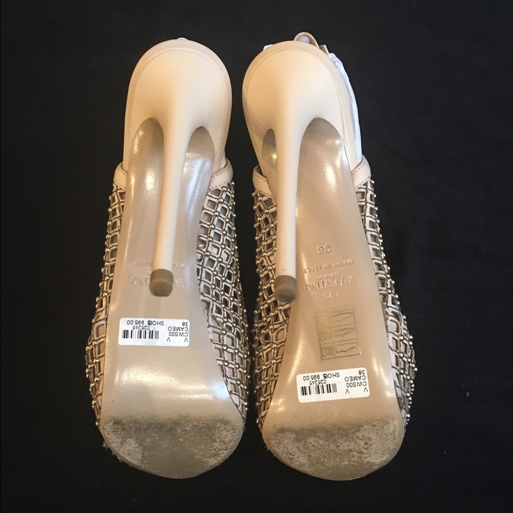 Valentino Cage Mesh Slingback Pumps - Picture 4 of 4
