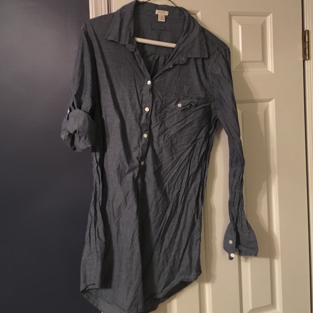 Blue/chambray tunic blouse