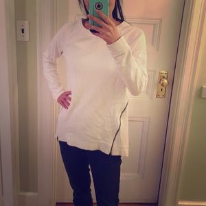 Ann Taylor Loft Lou & Grey sweater crewneck zipper