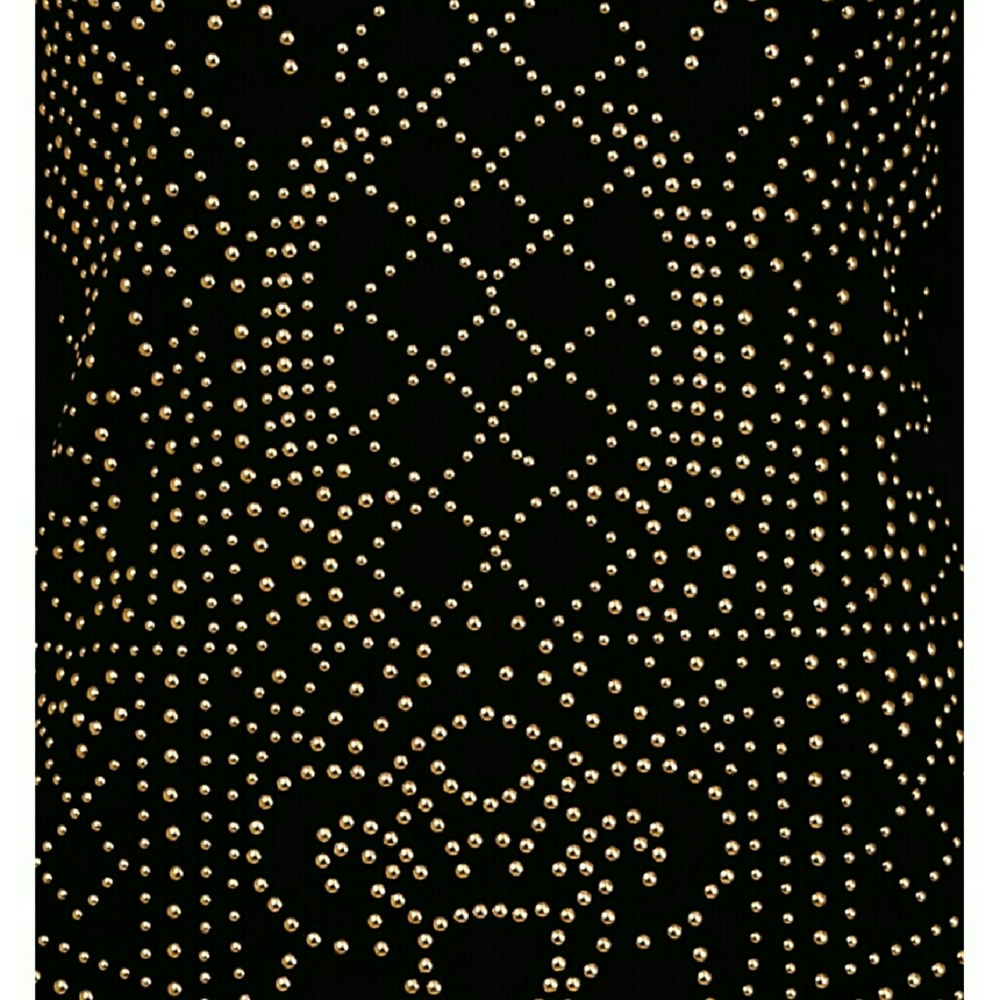 NWT black studded embellished body con dress - Picture 4 of 4