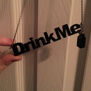 Disney Alice In Wonderland Drink Me Necklace