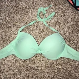 Mint green bikini top