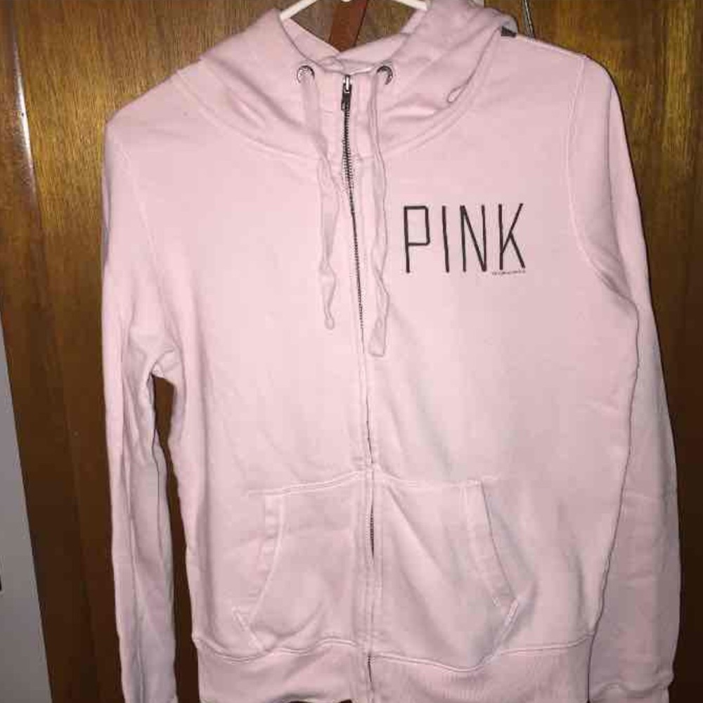 SOLD - PINK - zip-up hoodie