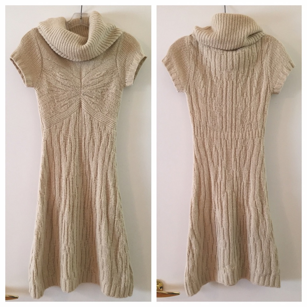 BCBG Cowl Neck Knit Dress