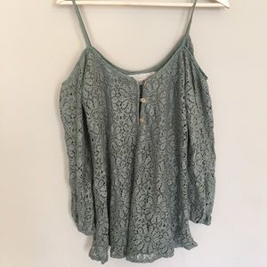 Jen's Pirate Booty crochet floral blouse