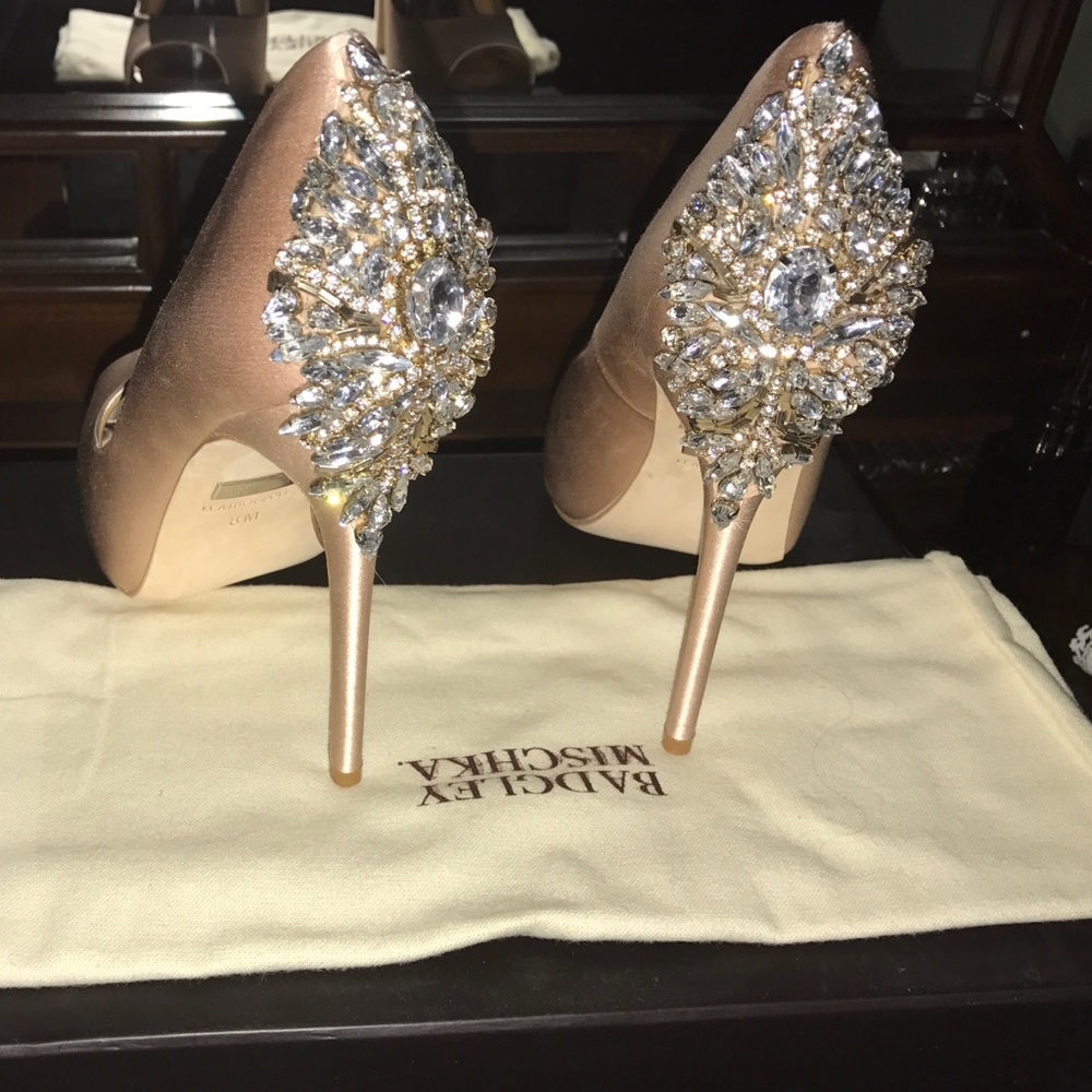Badgley Michka Kiara Platform Evening Pumps