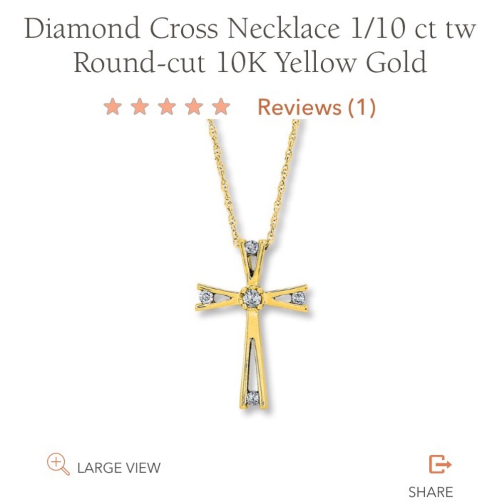 Taking reasonable offers! Diamond cross.