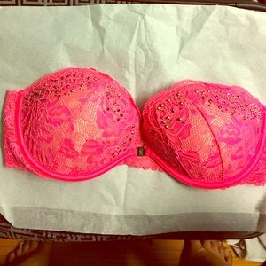 Victorias Secret Front Close Strapless Bra 34C