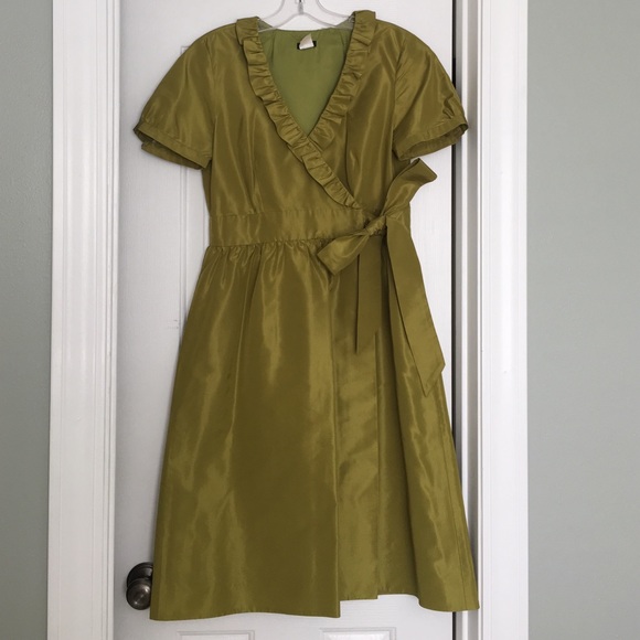 Jcrew Special Occassion Silk Taffeta wrap dress Jcrew Special Occassion Silk Taffeta wrap dress