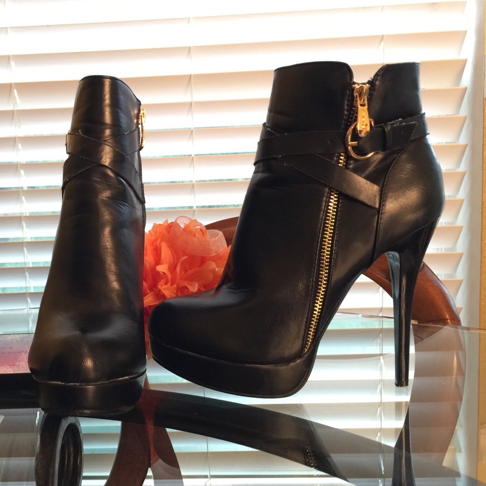 Black Stiletto Ankle Boots