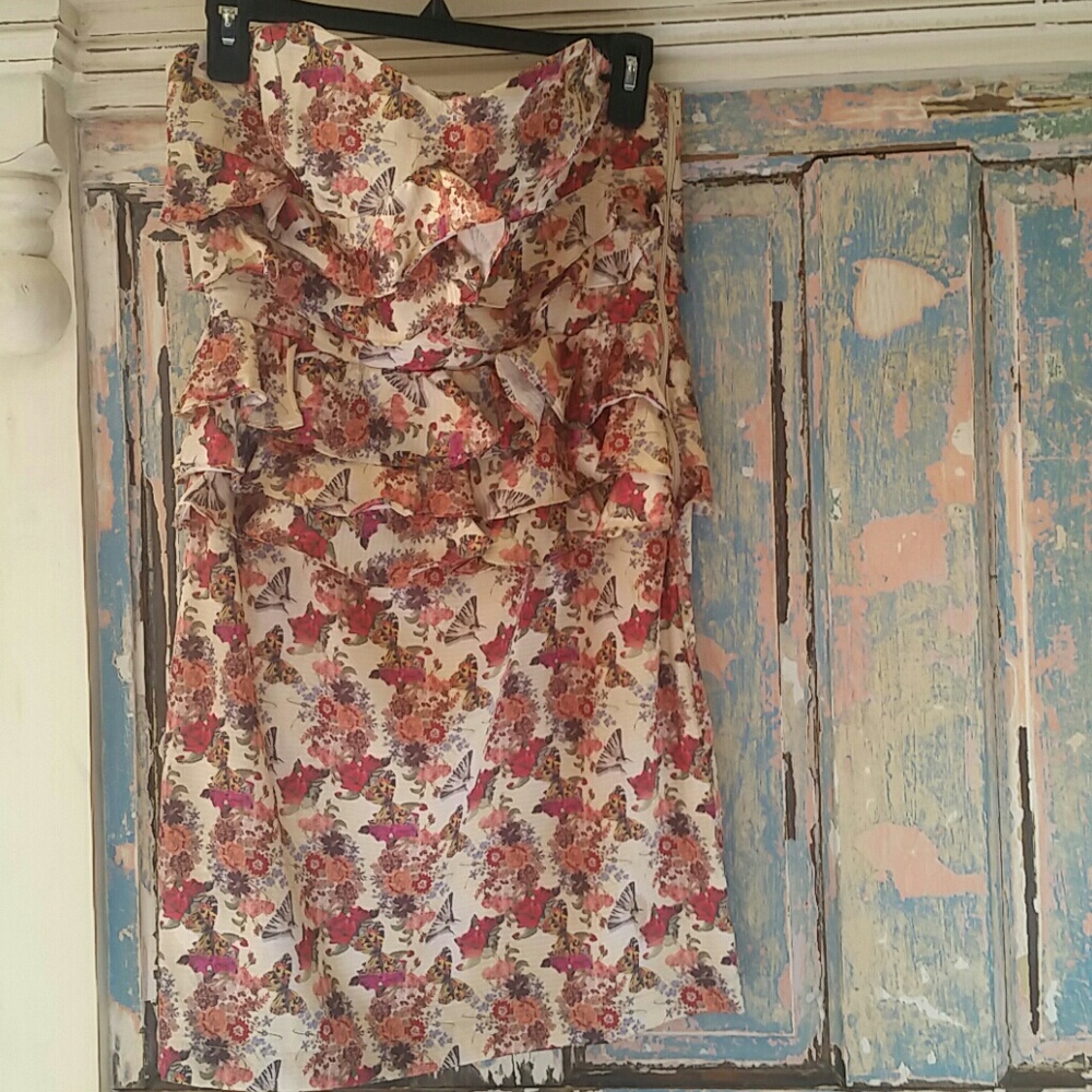 butterfly flowers dress - Picture 2 of 6