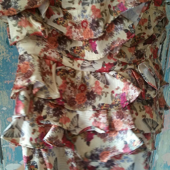 butterfly flowers dress - Picture 4 of 6