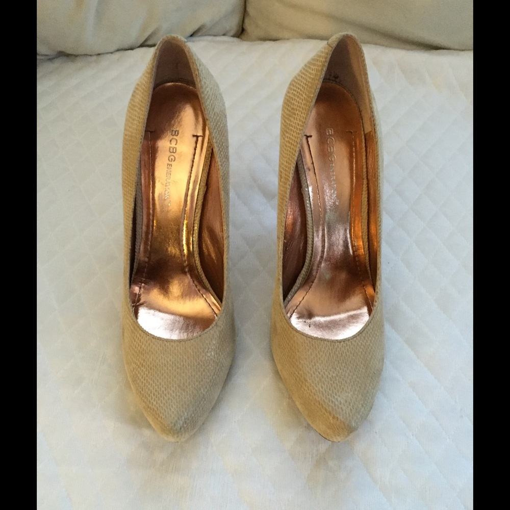 BCBGeneration Nude Heels