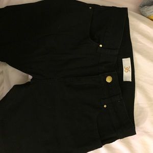Zara Basic Denim Made in Turkey crop pants black