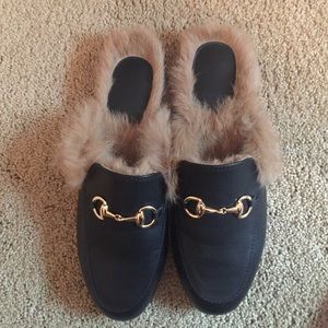 BRAND NEW Faux Fur Loafers