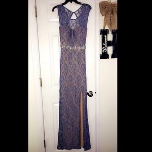 Purple Lace PROM DRESS