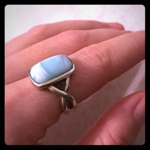 💧FINAL SALE💧 sterling silver larimar ring