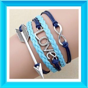 Light Blue and Navy Bracelet