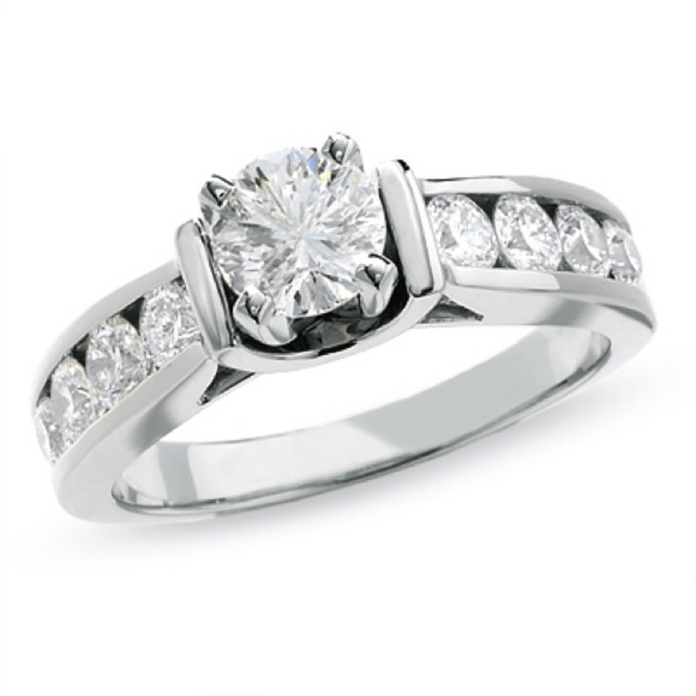 Zales Floating Diamond Design Engagement Ring
