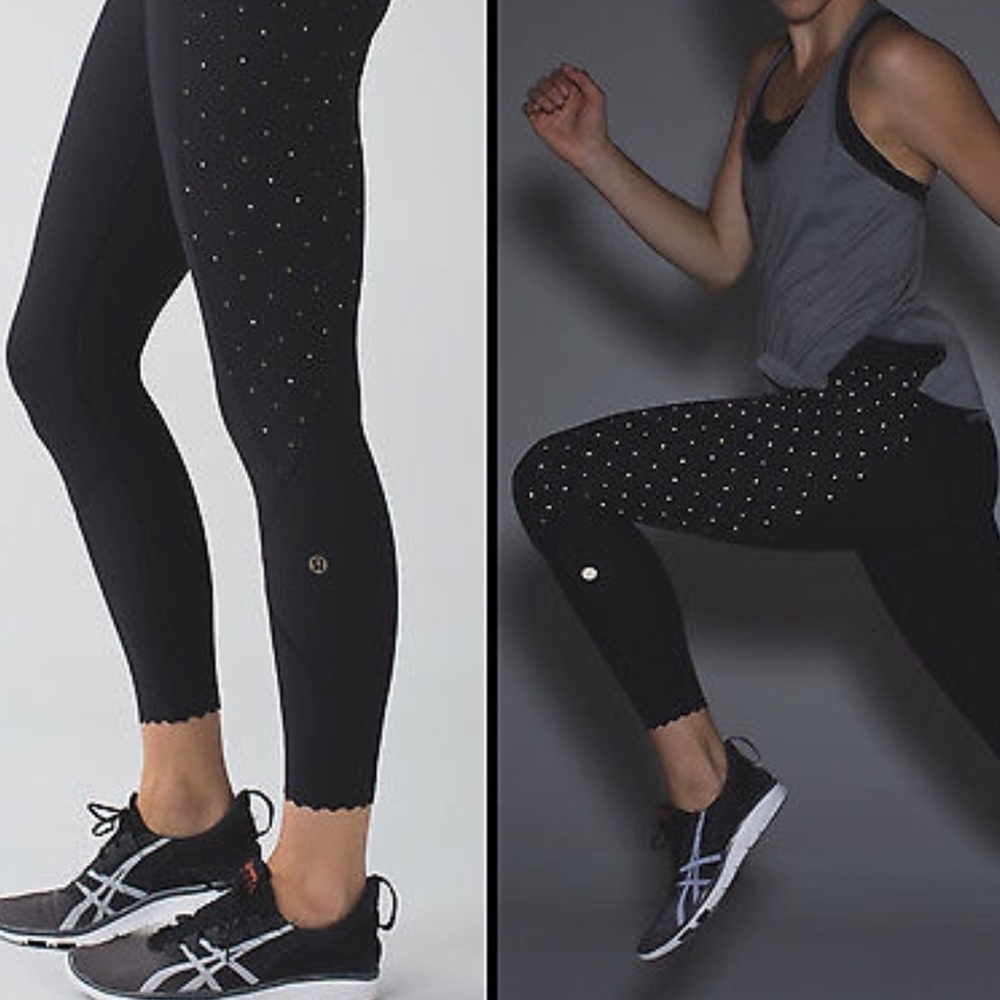 6- lululemon tight stuff reflective legging 7/8