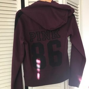 Maroon PINK Hoodie