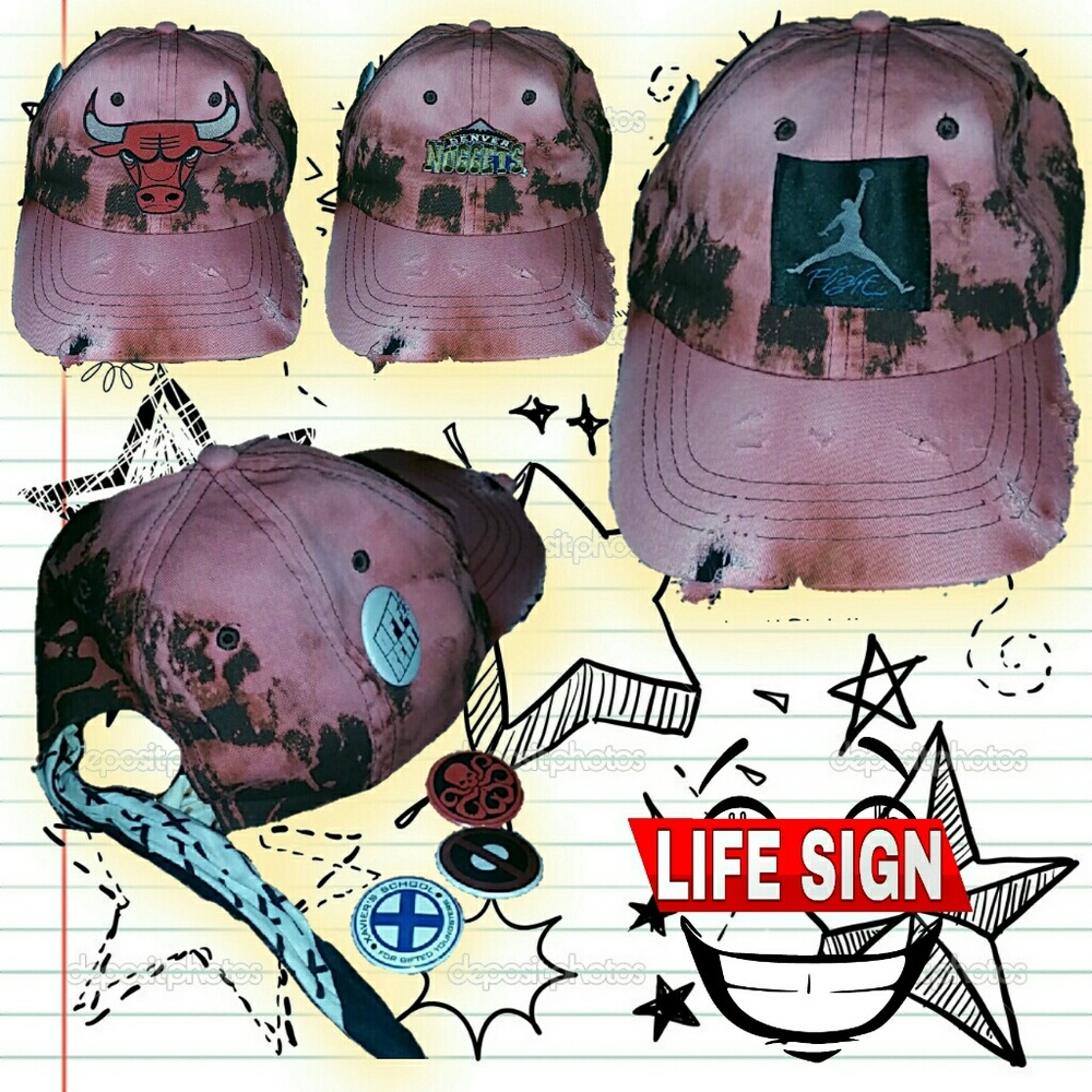 🔥Custom🔥 ONE OF A KIND Distress Bandana Dad hat